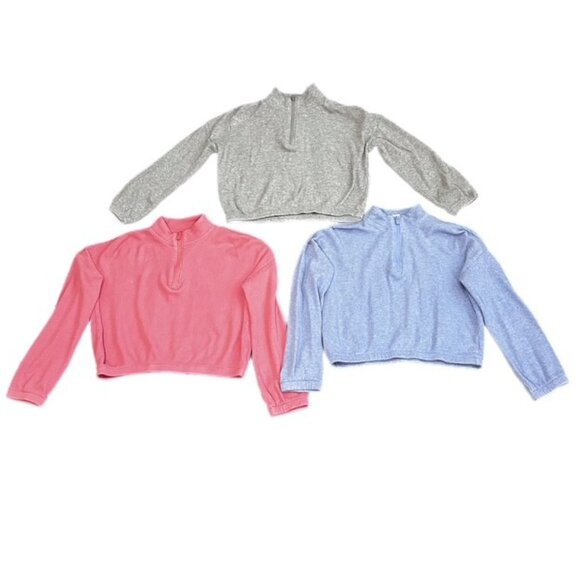 Bundle of Girl's Old Navy Quarter Zip Thermal Tops Size L (10-12) NWOT - Picture 2 of 6
